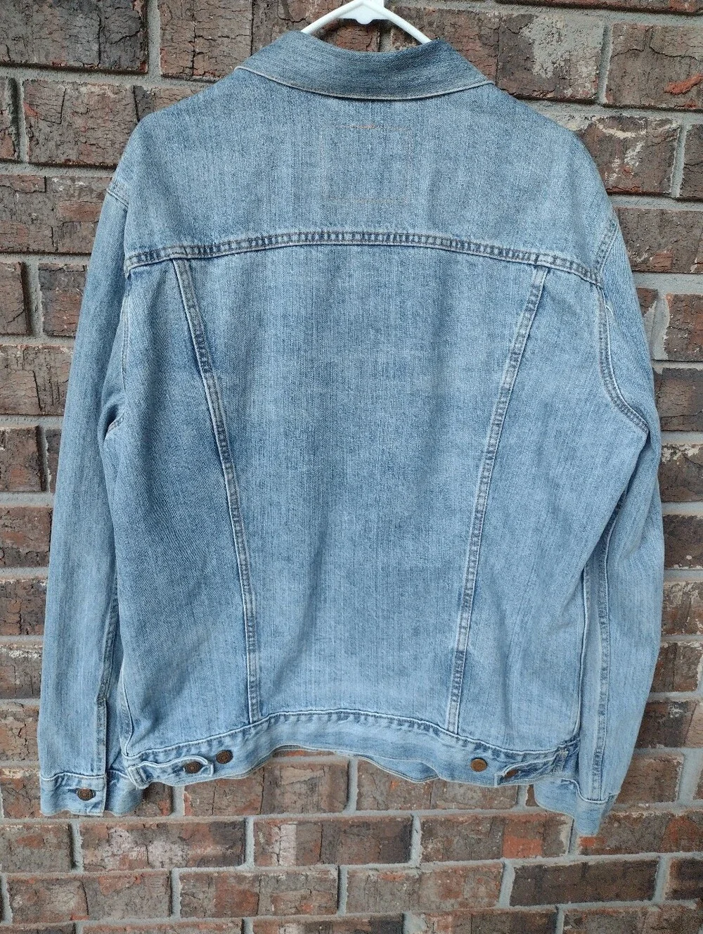 Levi's Denim Trucker Jacket Mens XL Blue Light Wash Type III Western Classic - Picture 6 of 9